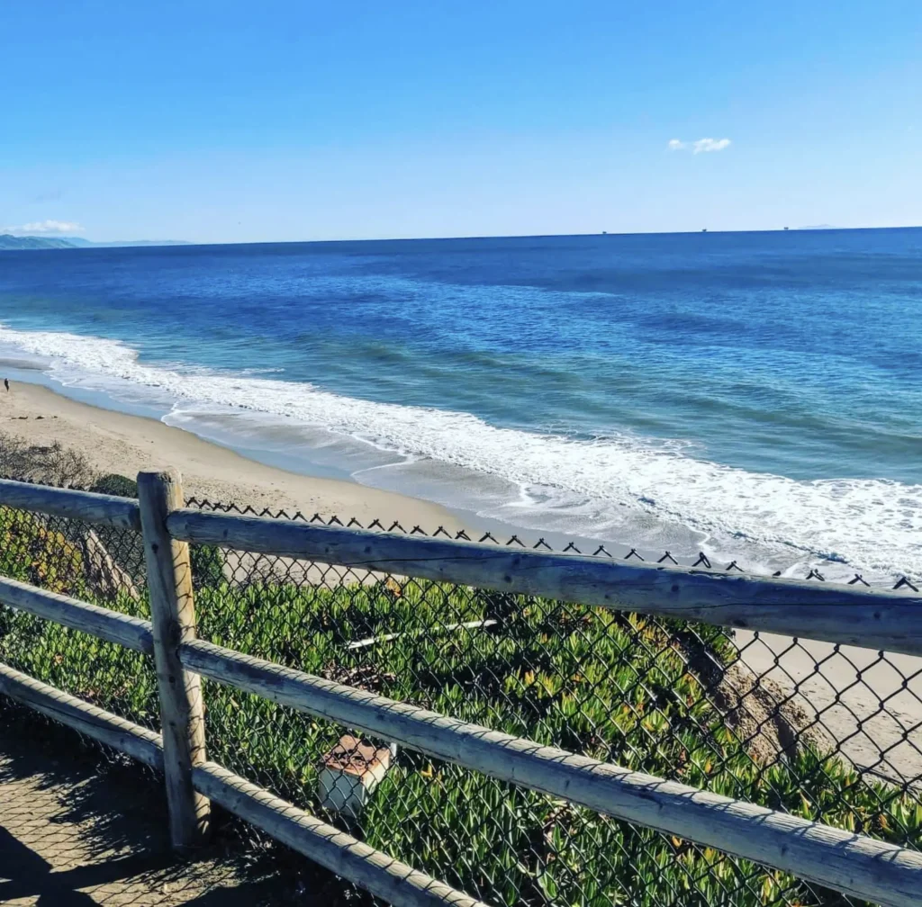 Summerland Beach surfing